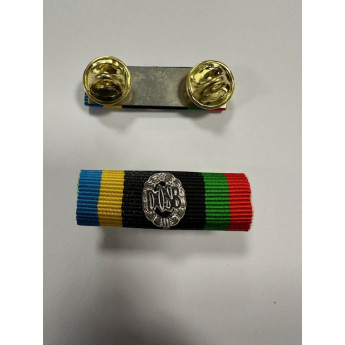 Nastrino Militare Tedesco Brevetto Sportivo  DOSB Argento Bombato