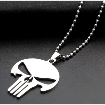 Collana ciondolo da collo del THE PUNISHER in acciaio