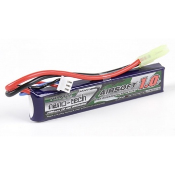 Batteria NANO TECH 7,4V 1000mAh 20-40C Tamiya per Fucili Softair