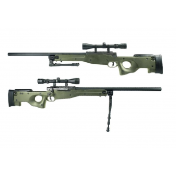 FUCILE SNIPER CECCHINO MAUSER L96 VERDE NEW BIPIEDE E OTTICA