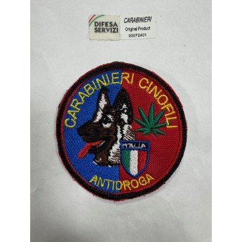 Patch toppa ricamata dei Carabinieri cinofili Antidroga