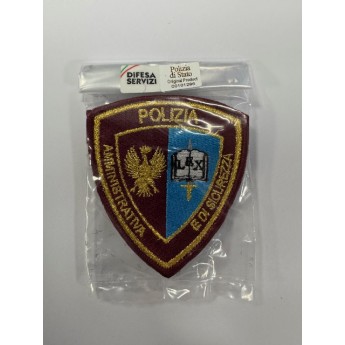 PATCH OMERALE RICAMATA DELLA POLIZIA DI STATO SEZ AMMINISTRATIVA E SICUREZZA